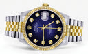 Mens Rolex Datejust Watch 16233 Two Tone | 36Mm | Blue Black Dial | Jubilee Band