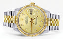 Mens Rolex Datejust Watch 16233 Two Tone | 36Mm | Gold Dial | Jubilee Band