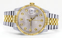 Mens Rolex Datejust Watch 16233 Two Tone | 36Mm | Grey Dial | Jubilee Band