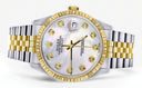 Womens Rolex Datejust Watch 16233 Two Tone | 36Mm | Mother of Pearl Dial | Fluted Bezel | Jubilee Band