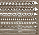 Womens White Gold Chain - Solid Cuban Link 10K/14K Gold