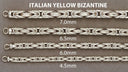 White Gold Chain - Mens Italian Byzantine Chain 10k Gold