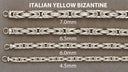 White Gold Chain - Womens Italian Byzantine Chain 10K/14K Gold