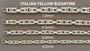 White Gold Chain - Mens Semi Solid Italian Byzantine Chain 10K/14K Gold
