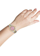 Womens Diamond Gold Rolex Watch | 1 Carat Bezel | 26Mm | Pink Dial | Jubilee Band