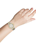 Womens Diamond Gold Rolex Watch | 1 Carat Bezel | 26Mm | White Dial | Jubilee Band