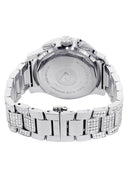 Mens White Gold Tone Diamond Watch | Appx. 32 Carats