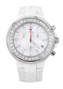 Mens White Gold Tone Diamond Watch | Appx. 2.85 Carats