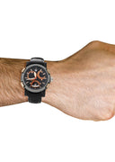Mens Black & Rose Gold Tone Diamond Watch | Appx. 3.5 Carats