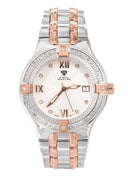 Mens Two Tone Rose Diamond Watch | Appx. 1.04 Carats