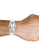 Mens White Gold Tone Diamond Watch | Appx. 1.5 Carats