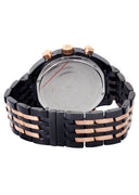 Mens Black & Rose Gold Tone Diamond Watch | Appx. 1.5 Carats