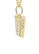 Diamond 10K Yellow Gold Letter "W" Necklace | Appx. 16 Grams
