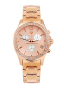 Mens Yellow Rose Tone Diamond Watch | Appx. 1.5 Carats