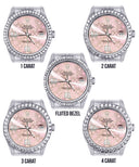Mens Rolex Datejust Watch 16200 | 36Mm | Pink Flower Dial | Jubilee Band