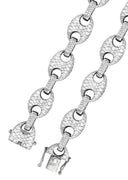 Diamond White Puff Gucci Chain