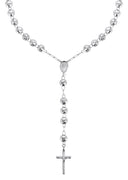 14K White Gold Rosary Chain
