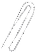 14K White Gold Rosary Chain