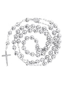14K White Gold Rosary Chain