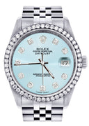 Mens Rolex Datejust Watch 16200 | 36Mm | Light Blue Dial | Jubilee Band