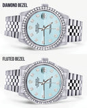 Mens Rolex Datejust Watch 16200 | 36Mm | Light Blue Dial | Jubilee Band
