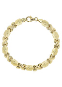 YELLOW GOLD "XO" BRACELET FOR WOMEN | APPX 5.4 GRAMS