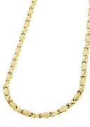 YELLOW GOLD "XO" NECKLACE FOR WOMEN | APPX 11.7 GRAMS