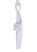14 White Gold Cross Diamond Pendant & Franco Chain | 18.92 Carats