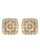 14K Yellow Gold Diamond Earrings For Men | 1.04 Carats | 2.91 Grams