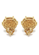14K Yellow Gold Diamond Earrings For Men | 0.35 Carats | 2.51 Grams