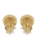 14K Yellow Gold Diamond Earrings For Men | 0.49 Carats | 1.95 Grams