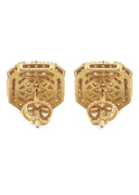 14K Yellow Gold Diamond Earrings For Men | 1 Carat | 3.29 Grams