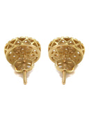 14K Yellow Gold Diamond Earrings For Men | 0.8 Carat | 2.58 Grams