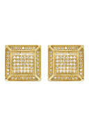 14K Yellow Gold Diamond Earrings For Men | 0.35 Carats | 3.62 Grams