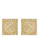 14K Yellow Gold Diamond Earrings For Men | 0.35 Carats | 2.7 Grams