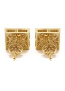 14K Yellow Gold Diamond Earrings For Men | 0.35 Carats | 2.7 Grams
