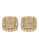14K Yellow Gold Diamond Earrings For Men | 1 Carats | 3.43 Grams