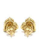 14K Yellow Gold Diamond Earrings For Men | 0.74 Carats | 3.34 Grams