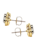14K Yellow Gold Diamond Baguette Earrings For Men | 0.52 Carats | 2.76 Grams