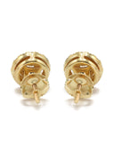 14K Yellow Gold Diamond Baguette Earrings For Men | 0.5 Carats | 2.55 Grams