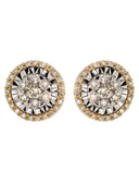 14K Yellow Gold Diamond Earrings For Men | 0.39 Carats | 2.14 Grams