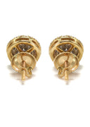 14K Yellow Gold Diamond Earrings For Men | 0.39 Carats | 2.14 Grams