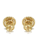 14K Yellow Gold Diamond Earrings For Men | 0.52 Carats | 2.35 Grams