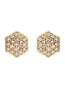 14K Yellow Gold Diamond Earrings For Men | 0.35 Carats | 1.79 Grams