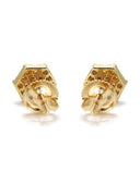 14K Yellow Gold Diamond Earrings For Men | 0.35 Carats | 1.79 Grams