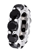 14K Ladies Black Diamond Cocktail Ring | 2.95 Carats | 9.7 Grams