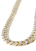 Iced Out Diamond Miami Cuban Link Chain Customizable (10MM-20MM)