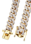 Iced Out Women Diamond Miami Cuban Link Chain Customizable (10MM-20MM)