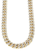 Iced Out Diamond Miami Cuban Link Chain Customizable (10MM-20MM)
