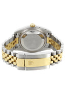 Rolex Datejust II Watch | 41 MM | 18K Yellow Gold & Stainless Steel | Custom Brown Baguette Diamond Dial | Jubilee Band